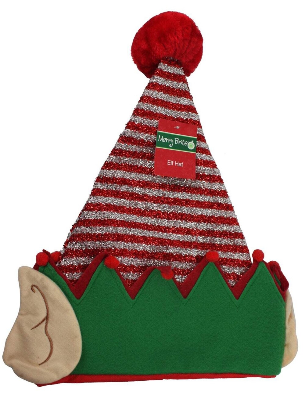 NEW 10355 - Red Striped Elf Ears Hats |Pod 2-58|